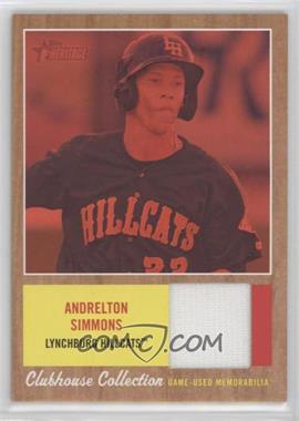 2011 Topps Heritage Minor League Edition - Clubhouse Collection Relics - Red Tint #CCR-AS - Andrelton Simmons /99 [Good to VG‑EX]