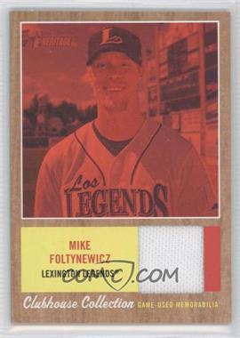 2011 Topps Heritage Minor League Edition - Clubhouse Collection Relics - Red Tint #CCR-MF - Michael Foltynewicz /99