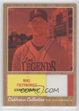 2011 Topps Heritage Minor League Edition - Clubhouse Collection Relics - Red Tint #CCR-MF - Michael Foltynewicz /99