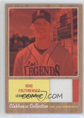 2011 Topps Heritage Minor League Edition - Clubhouse Collection Relics - Red Tint #CCR-MF - Michael Foltynewicz /99