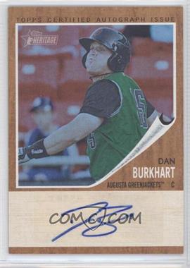 2011 Topps Heritage Minor League Edition - Real One Autographs - Blue Tint #RA-DBU - Dan Burkhart /99