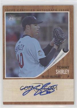 2011 Topps Heritage Minor League Edition - Real One Autographs - Blue Tint #RA-TS - Tommy Shirley /99