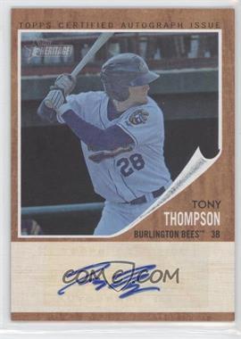 2011 Topps Heritage Minor League Edition - Real One Autographs - Blue Tint #RA-TTH - Tony Thompson /99