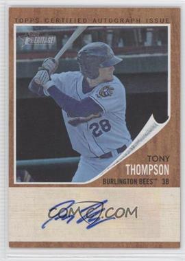 2011 Topps Heritage Minor League Edition - Real One Autographs - Blue Tint #RA-TTH - Tony Thompson /99
