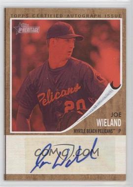 2011 Topps Heritage Minor League Edition - Real One Autographs - Red Tint #RA-JW - Joe Wieland /25