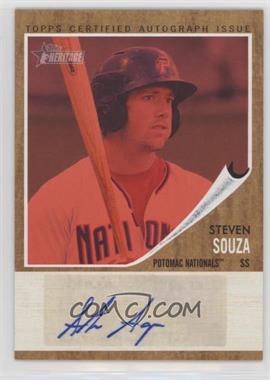 2011 Topps Heritage Minor League Edition - Real One Autographs - Red Tint #RA-STS - Steven Souza /25