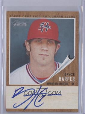 2011 Topps Heritage Minor League Edition - Real One Autographs #RA-BH - Bryce Harper /154