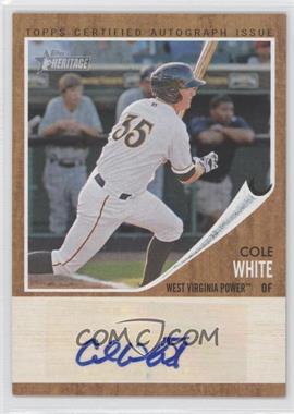 2011 Topps Heritage Minor League Edition - Real One Autographs #RA-CW - Cole White /861