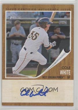 2011 Topps Heritage Minor League Edition - Real One Autographs #RA-CW - Cole White /861