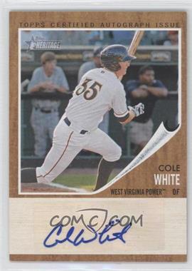 2011 Topps Heritage Minor League Edition - Real One Autographs #RA-CW - Cole White /861