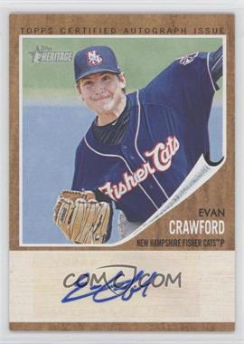 2011 Topps Heritage Minor League Edition - Real One Autographs #RA-EC1 - Evan Crawford (Pitcher) /861
