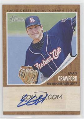 2011 Topps Heritage Minor League Edition - Real One Autographs #RA-EC1 - Evan Crawford (Pitcher) /861