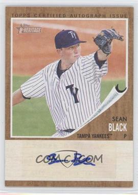 2011 Topps Heritage Minor League Edition - Real One Autographs #RA-SB - Sean Black /861