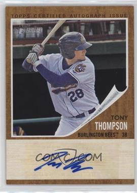 2011 Topps Heritage Minor League Edition - Real One Autographs #RA-TTH - Tony Thompson /861