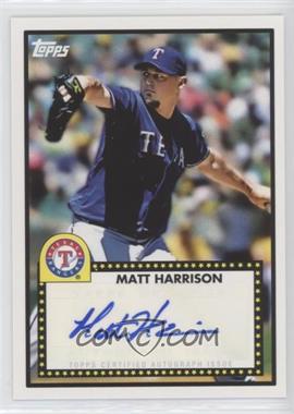 2011 Topps Lineage - 1952 Design Autographs #52A-MH - Matt Harrison