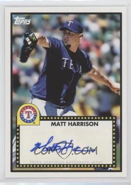 2011 Topps Lineage - 1952 Design Autographs #52A-MH - Matt Harrison