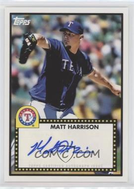 2011 Topps Lineage - 1952 Design Autographs #52A-MH - Matt Harrison