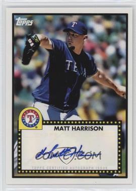 2011 Topps Lineage - 1952 Design Autographs #52A-MH - Matt Harrison