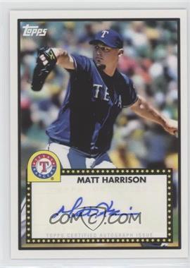 2011 Topps Lineage - 1952 Design Autographs #52A-MH - Matt Harrison