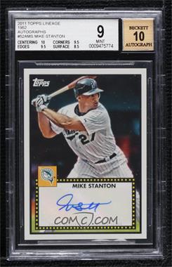 2011 Topps Lineage - 1952 Design Autographs #52A-MS - Mike Stanton [BGS 9 MINT]