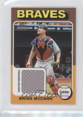 2011 Topps Lineage - [Base] - Mini 1975 Design Relics #75R-BMC - Brian McCann [EX to NM]