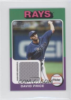 2011 Topps Lineage - [Base] - Mini 1975 Design Relics #75R-DP - David Price