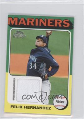 2011 Topps Lineage - [Base] - Mini 1975 Design Relics #75R-FH - Felix Hernandez