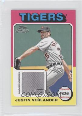 2011 Topps Lineage - [Base] - Mini 1975 Design Relics #75R-JVE - Justin Verlander