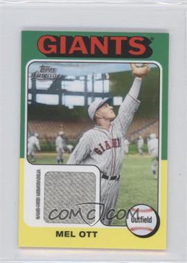 2011 Topps Lineage - [Base] - Mini 1975 Design Relics #75R-MO - Mel Ott