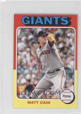 2011 Topps Lineage - [Base] - Mini 1975 Design #119 - Matt Cain