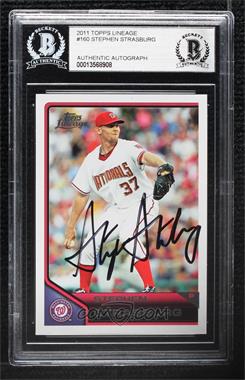 2011 Topps Lineage - [Base] #160 - Stephen Strasburg [BAS BGS Authentic]