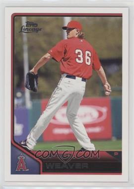 2011 Topps Lineage - [Base] #163 - Jered Weaver