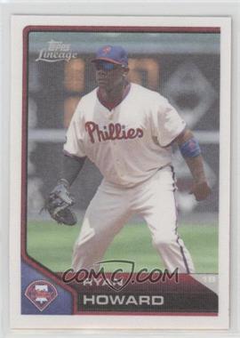 2011 Topps Lineage - Cloth Stickers #TCS12 - Ryan Howard