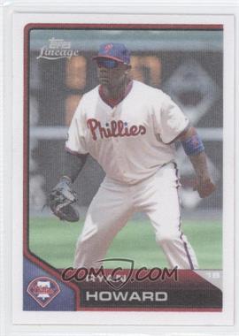 2011 Topps Lineage - Cloth Stickers #TCS12 - Ryan Howard