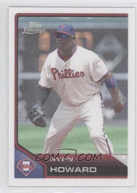 2011 Topps Lineage - Cloth Stickers #TCS12 - Ryan Howard