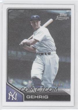 2011 Topps Lineage - Cloth Stickers #TCS13 - Lou Gehrig