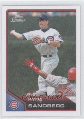 2011 Topps Lineage - Cloth Stickers #TCS48 - Ryne Sandberg