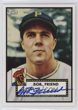 2011 Topps Lineage - Reprint Autographs #RA-BF - Bob Friend