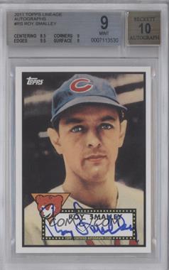 2011 Topps Lineage - Reprint Autographs #RA-RS - Roy Smalley [BGS 9 MINT]