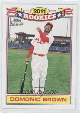 2011 Topps Lineage - Rookies #17 - Domonic Brown