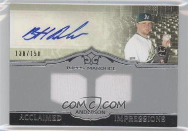 2011 Topps Marquee - Acclaimed Impressions Dual #AID-37 - Brett Anderson /150