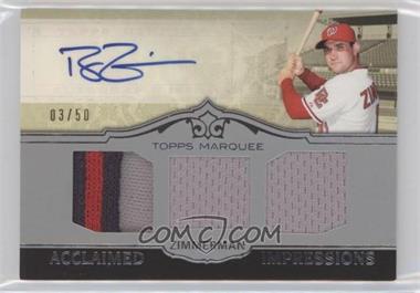2011 Topps Marquee - Acclaimed Impressions Triple #AIT-14 - Ryan Zimmerman /50