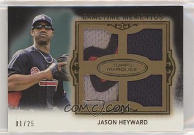 2011 Topps Marquee - Gametime Mementos Quad Relics - Gold #GMQR-49 - Jason Heyward /25