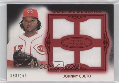 2011 Topps Marquee - Gametime Mementos Quad Relics - Red #GMQR-24 - Johnny Cueto /150