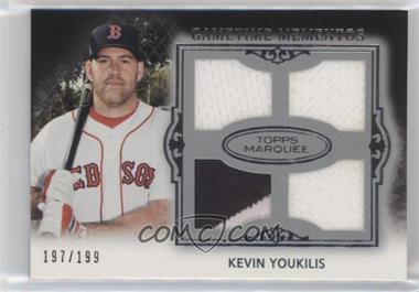 2011 Topps Marquee - Gametime Mementos Quad Relics #GMQR-11 - Kevin Youkilis /199