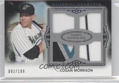 2011 Topps Marquee - Gametime Mementos Quad Relics #GMQR-37 - Logan Morrison /199