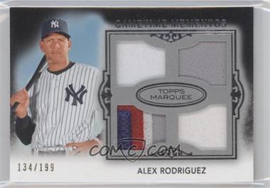 2011 Topps Marquee - Gametime Mementos Quad Relics #GMQR-9 - Alex Rodriguez /199