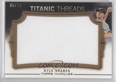 2011 Topps Marquee - Titanic Threads Jumbo Relics - Gold #TTJR-48 - Kyle Drabek /10