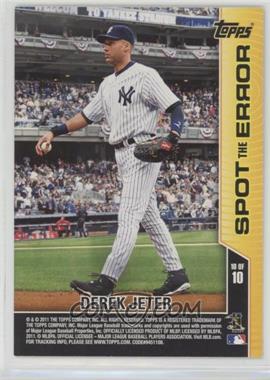 2011 Topps Opening Day - Spot the Error #10 - Derek Jeter