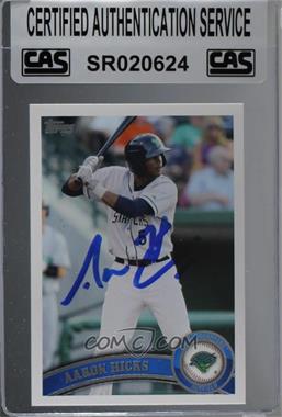 2011 Topps Pro Debut - [Base] #4 - Aaron Hicks [CAS Certified Sealed]